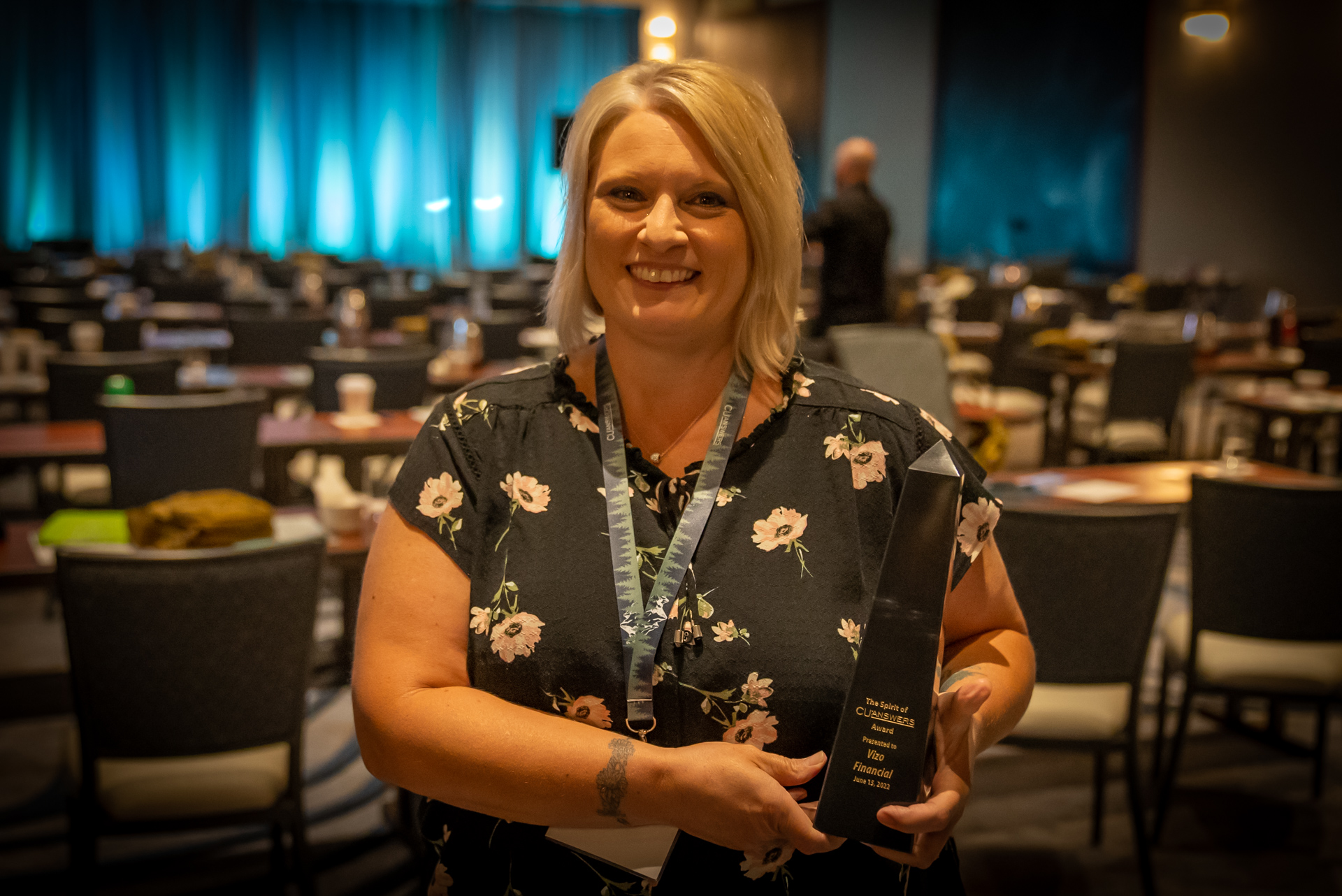 2022 Spirit of CU*Answers Award recipient, Vizo Financial accepted by Charnell Etzweiler